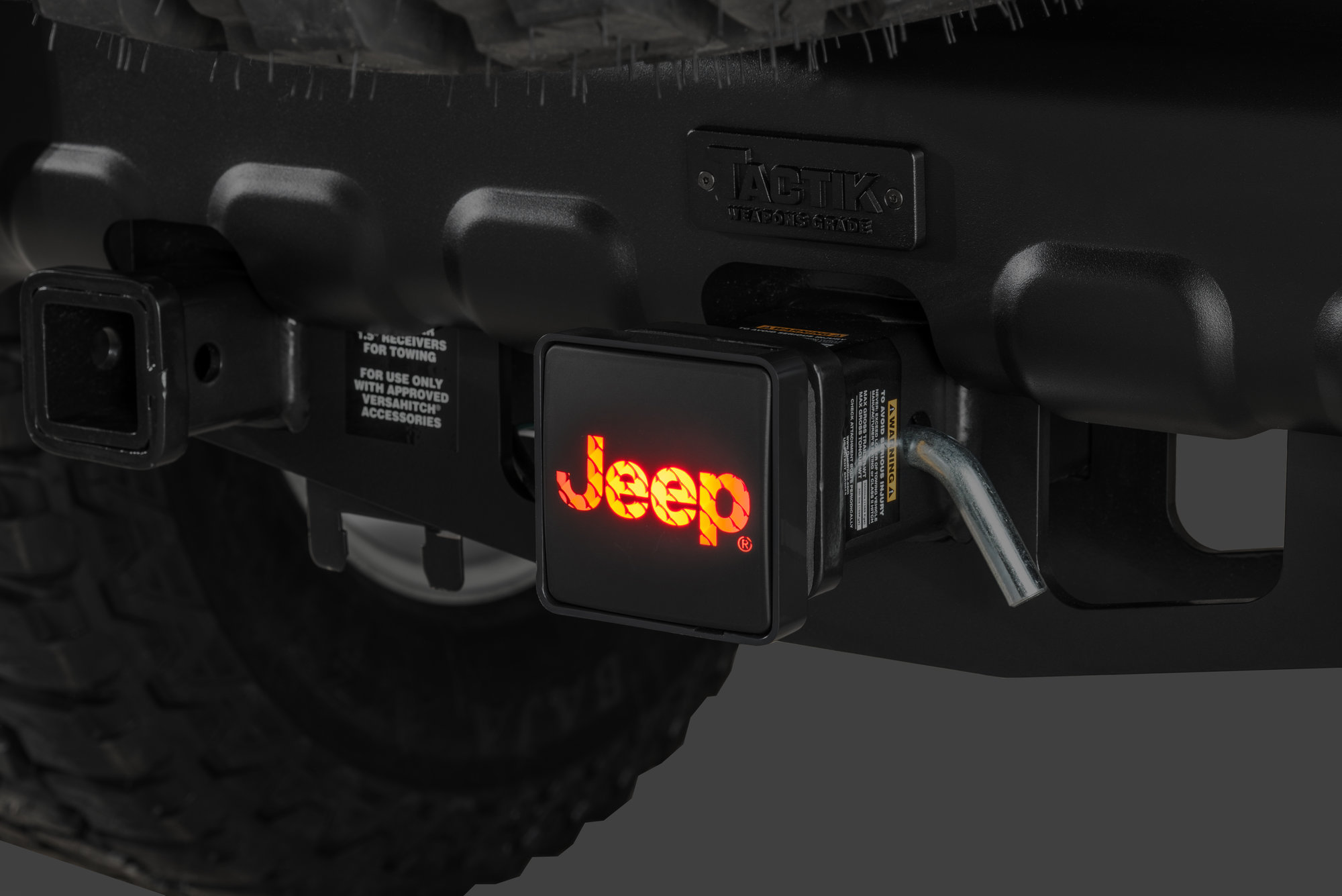 Pilot Automotive CR007J Jeep Logo Hitch Brake Light for 2" Hitch